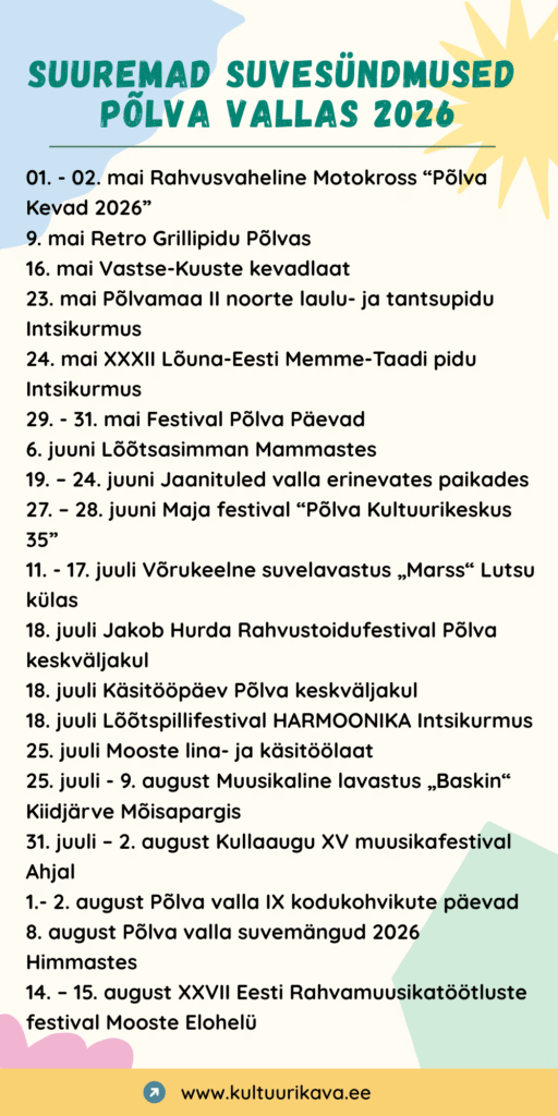 Copy of Suuremad suvesündmused Põlva vallas 2026 (93 x 186 mm)