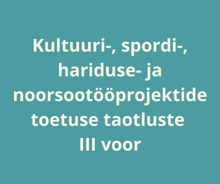 AVATUD TOETUSVOOR